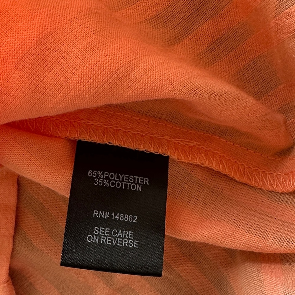 NWT Torrid Coral Button-Up Blouse - Picture 5 of 5